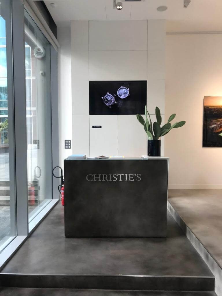 Christie1s office gallery design by kg design