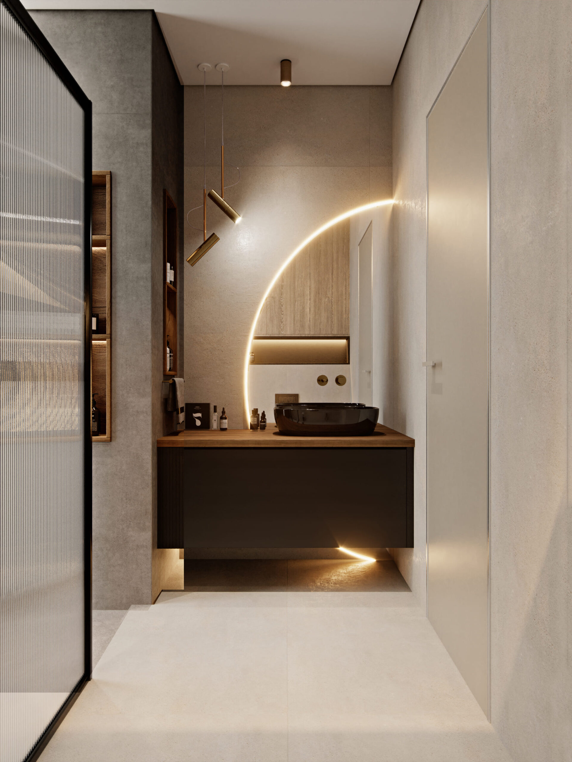 Interior design oth villa jumeirah pearl by kg design bathroom photo 5