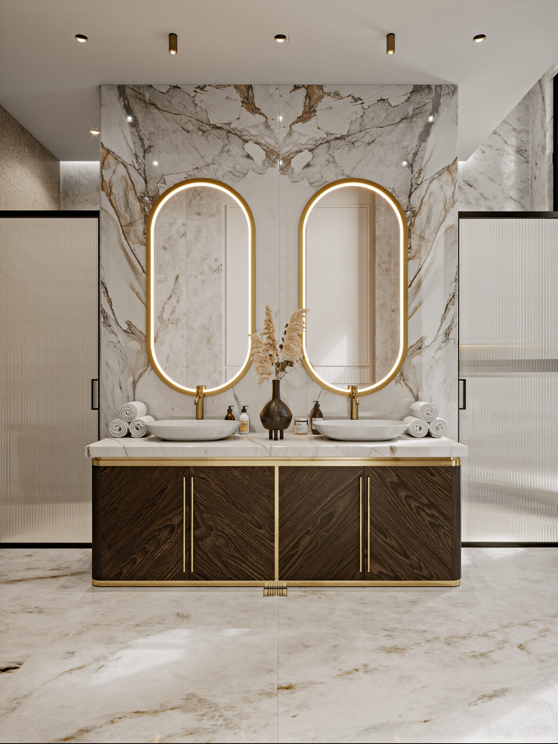 Interior design oth villa jumeirah pearl by kg design bathroom photo 6