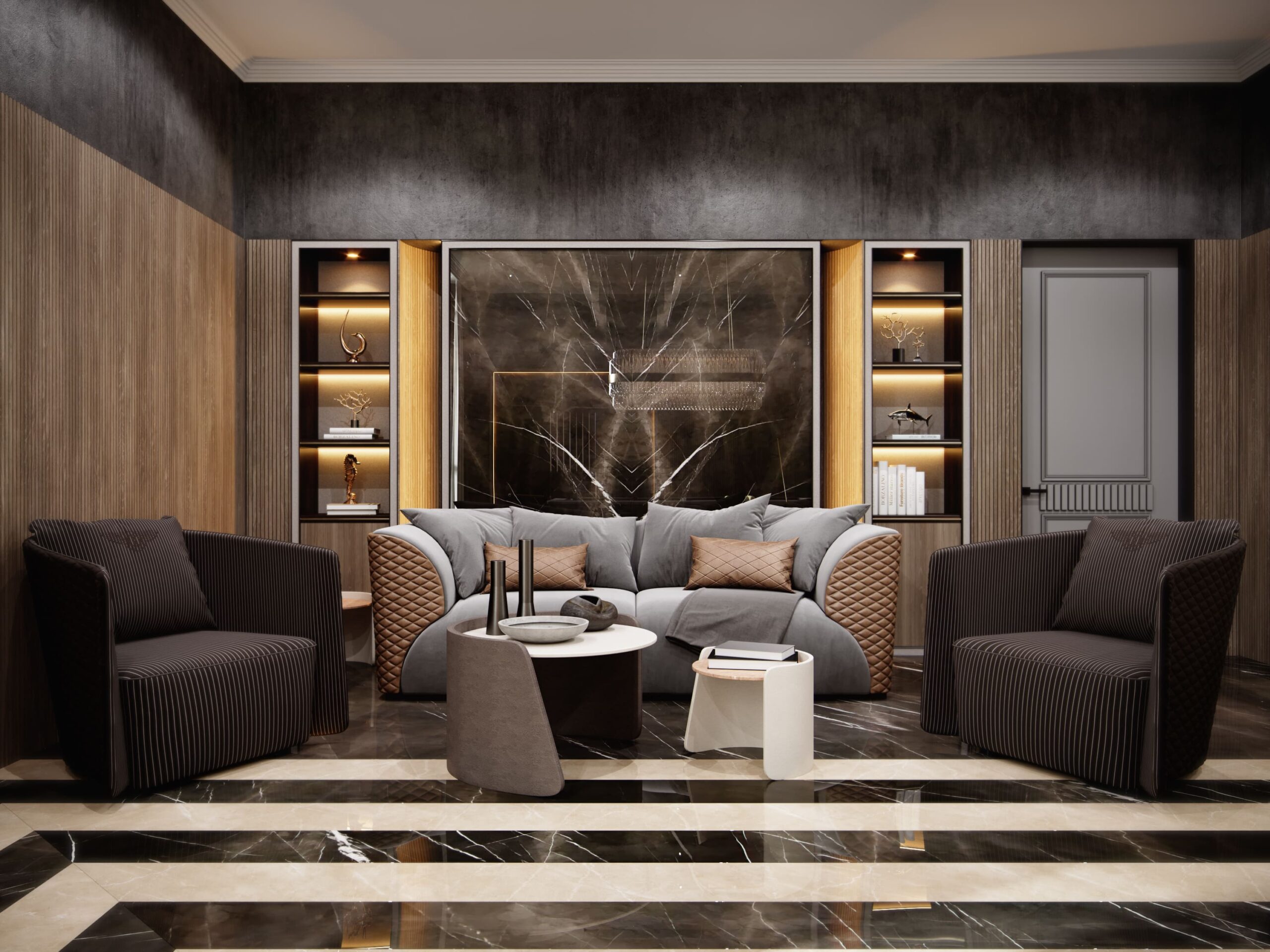 Interior design oth villa jumeirah pearl by kg design billiyard