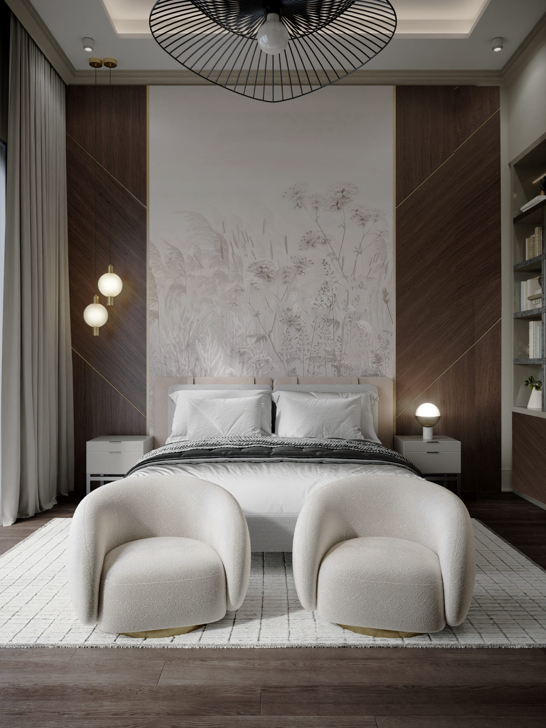 Interior design oth villa jumeirah pearl by kg design guest bedroom photo 3