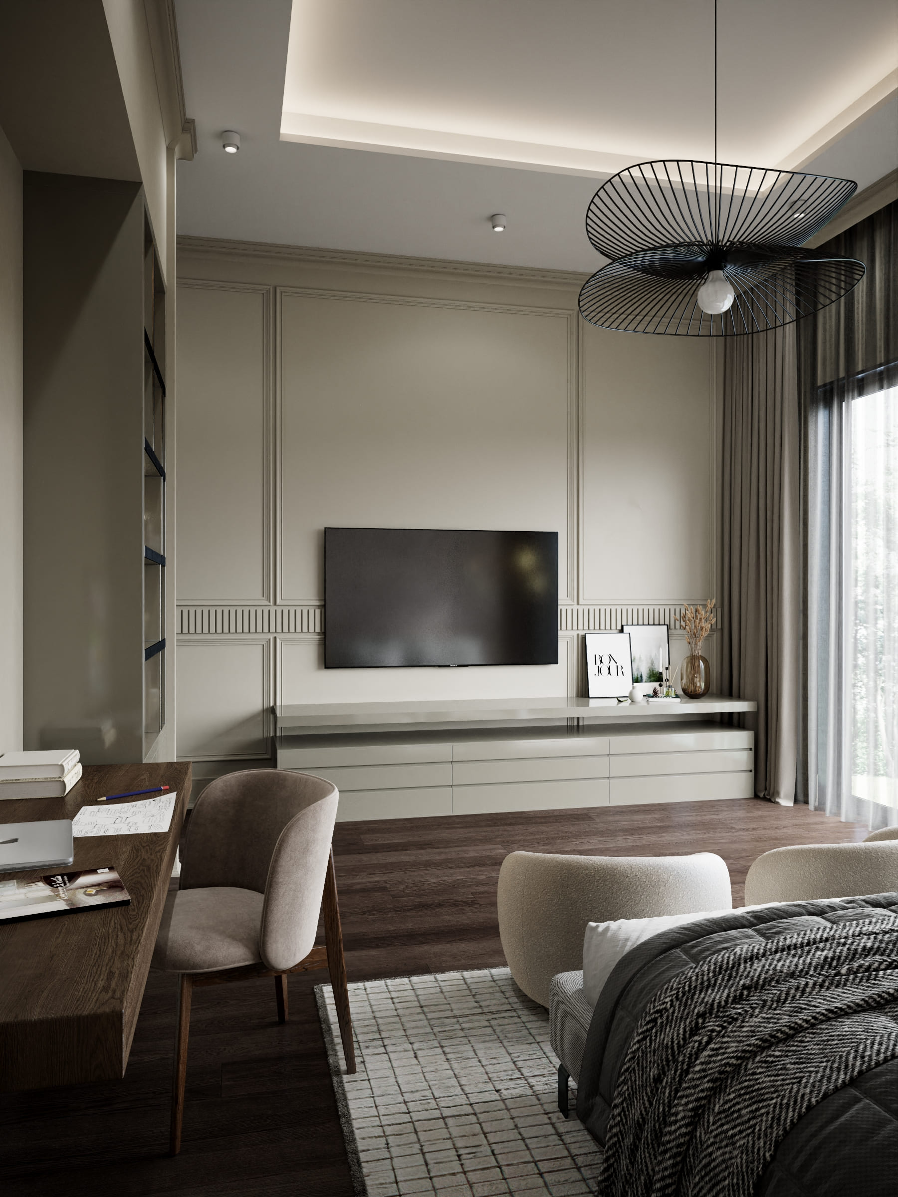 Interior design oth villa jumeirah pearl by kg design guest bedroom