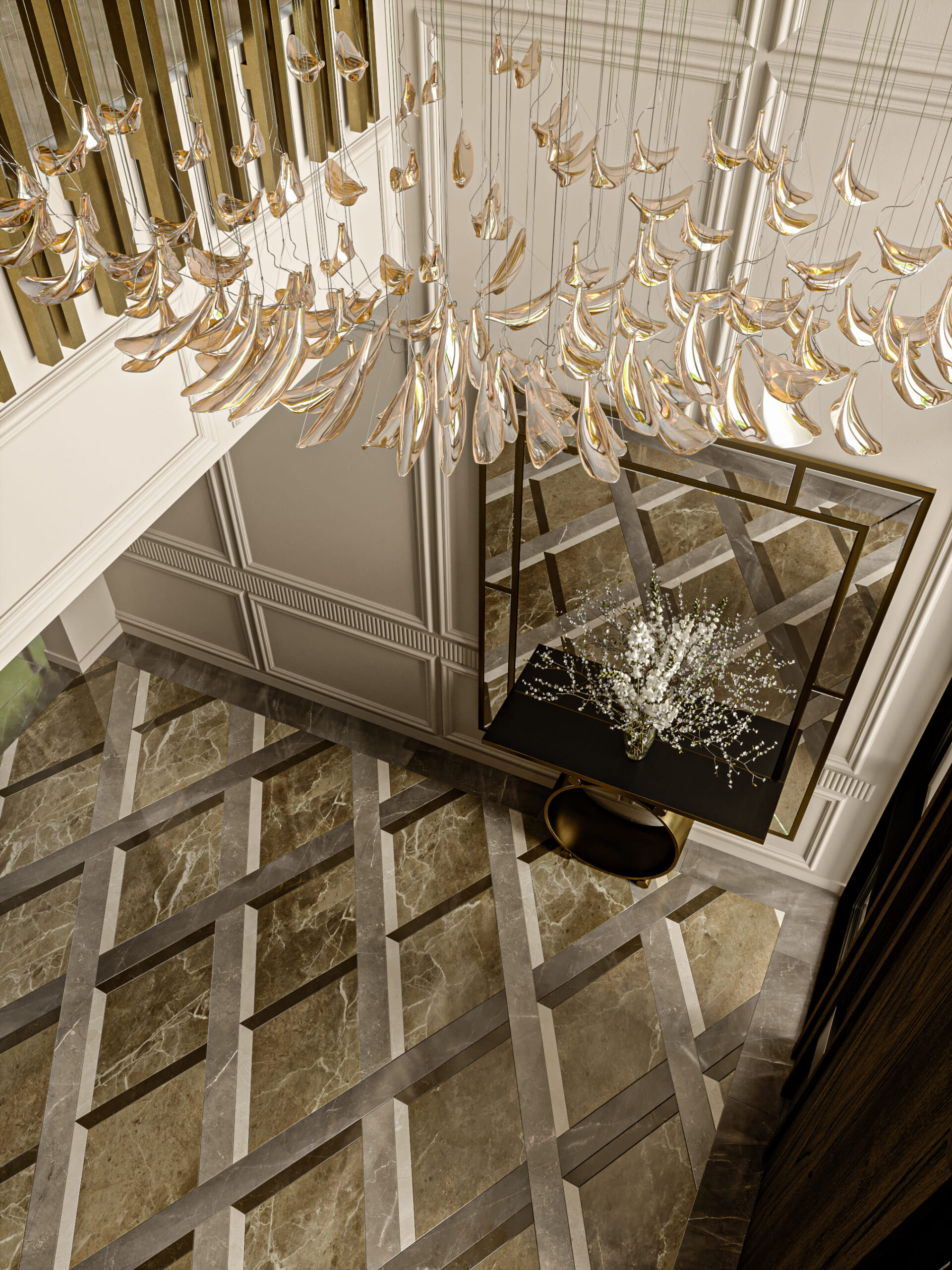 Interior design oth villa jumeirah pearl by kg design living dining hall photo 7