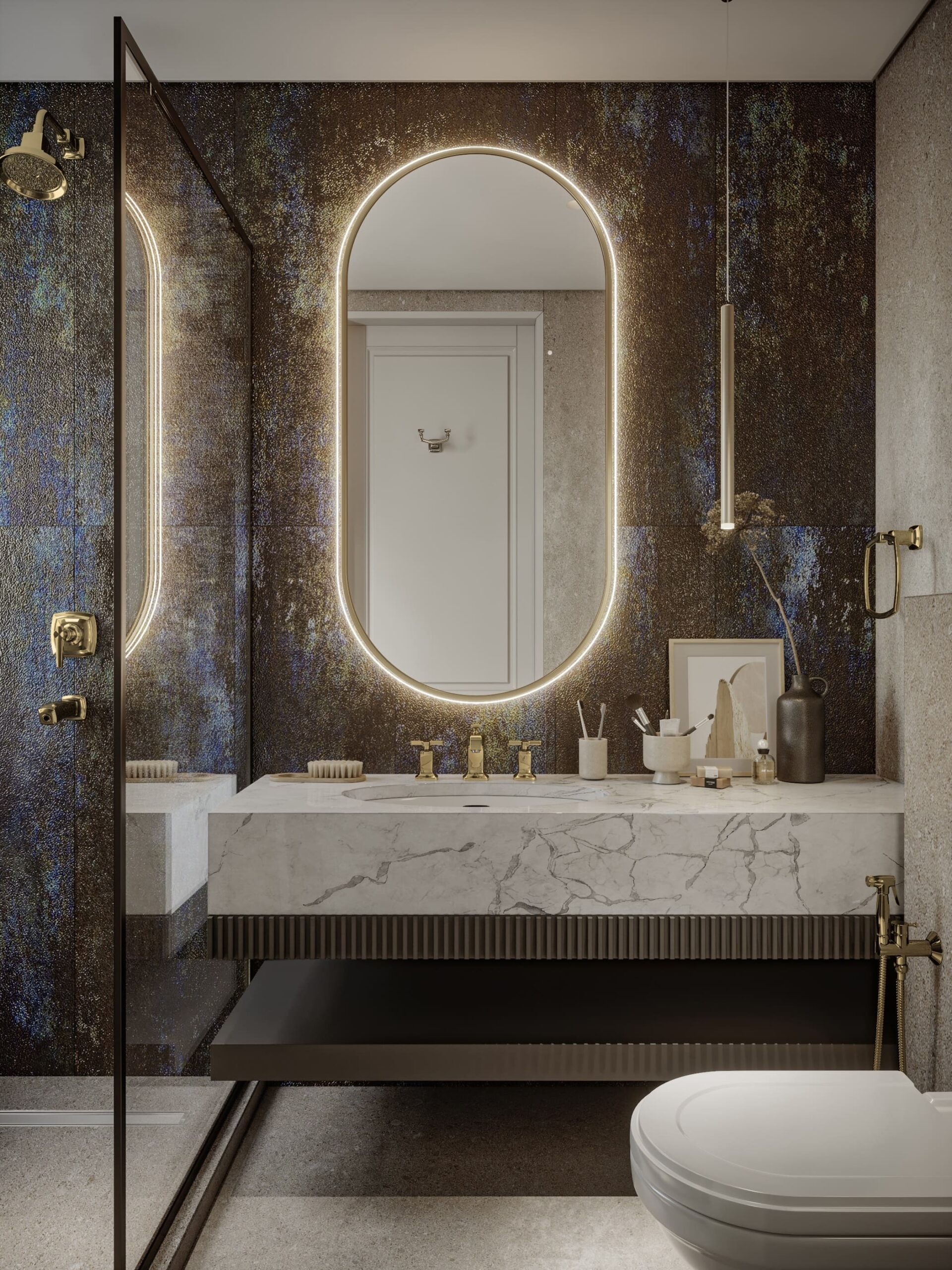 Interior design rad villa dubai hills by kg design bathroom photo 4