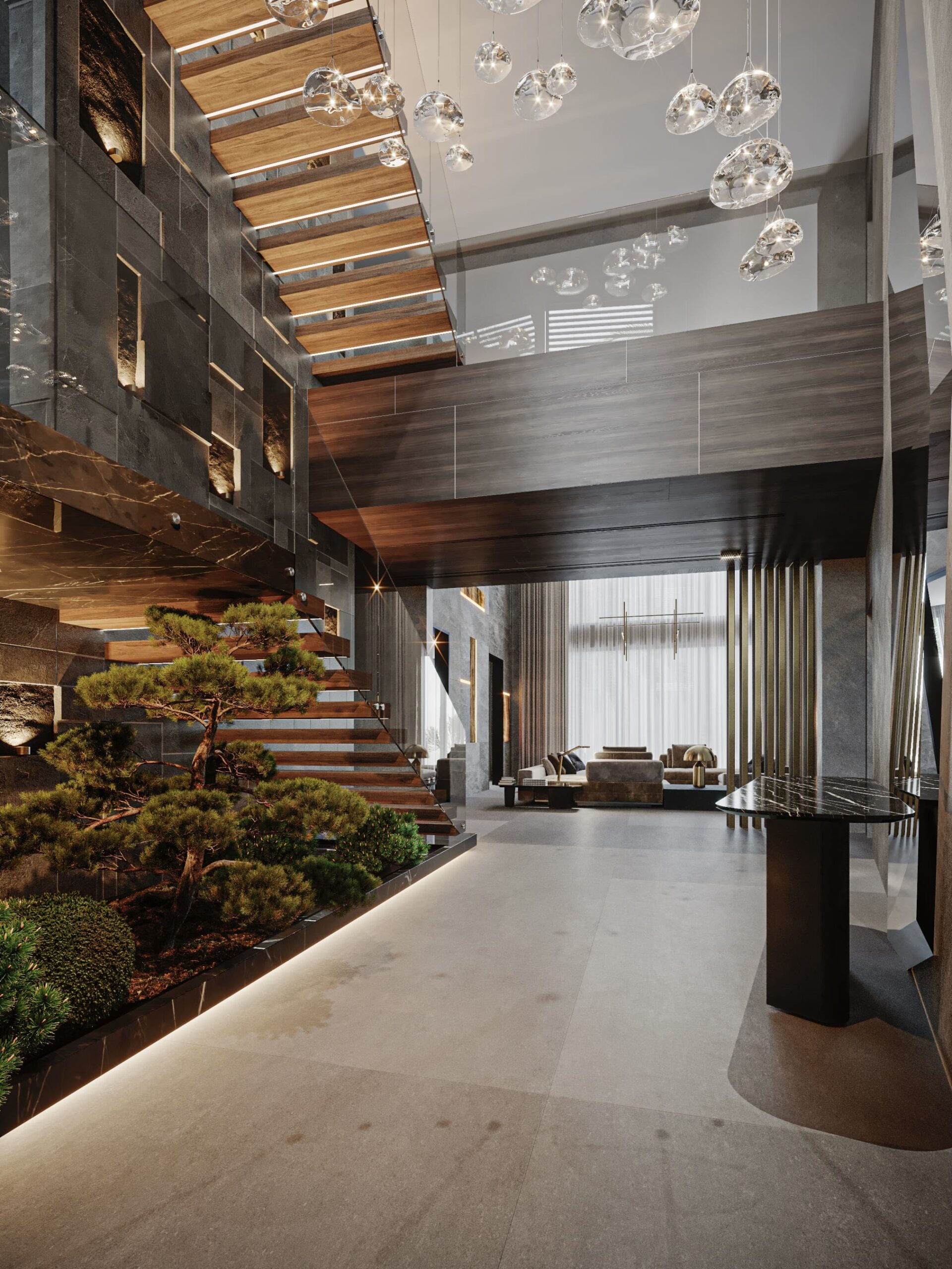 Interior design rad villa dubai hills by kg design hall