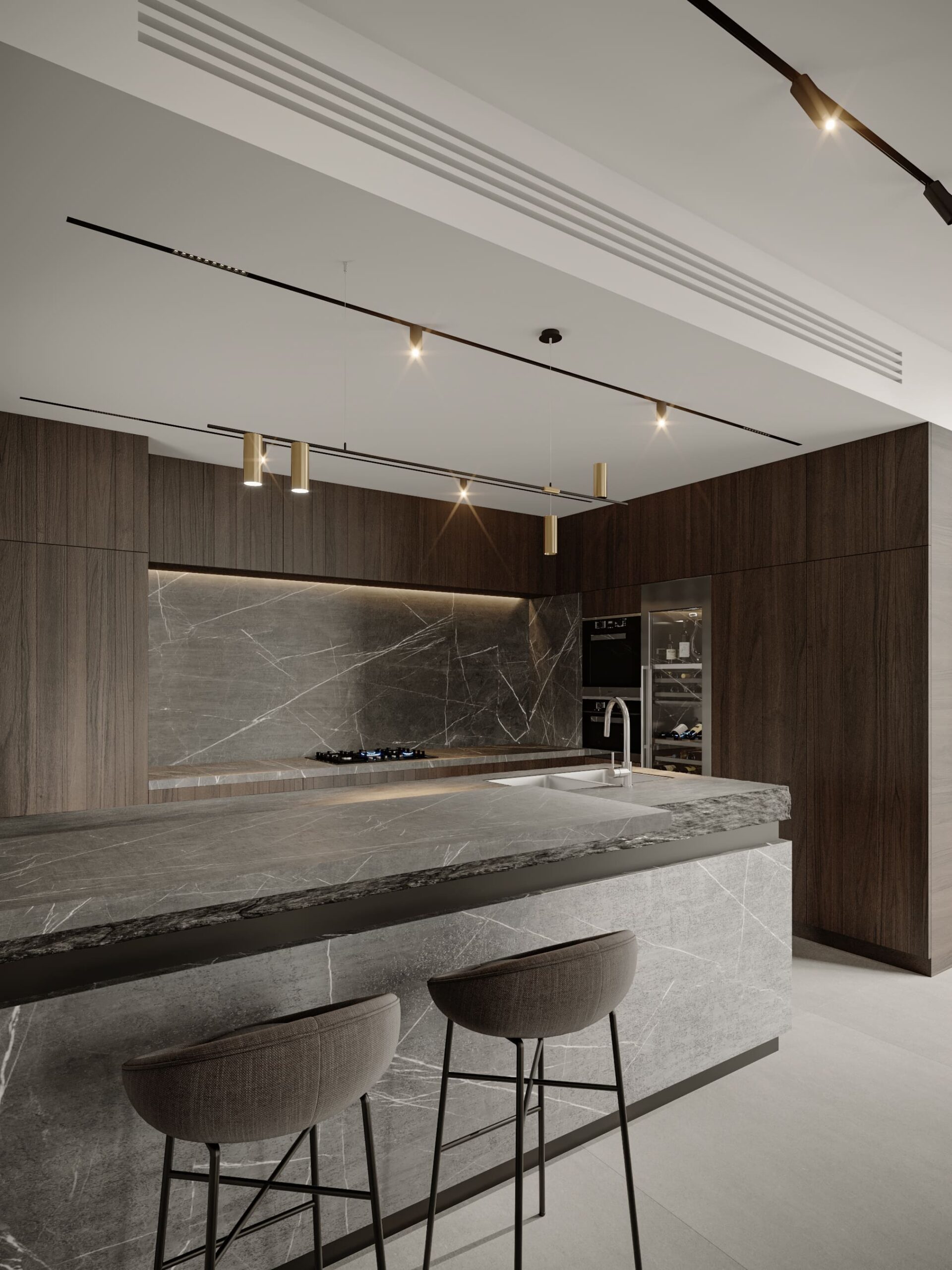 Interior design rad villa dubai hills by kg design kitchen photo 2
