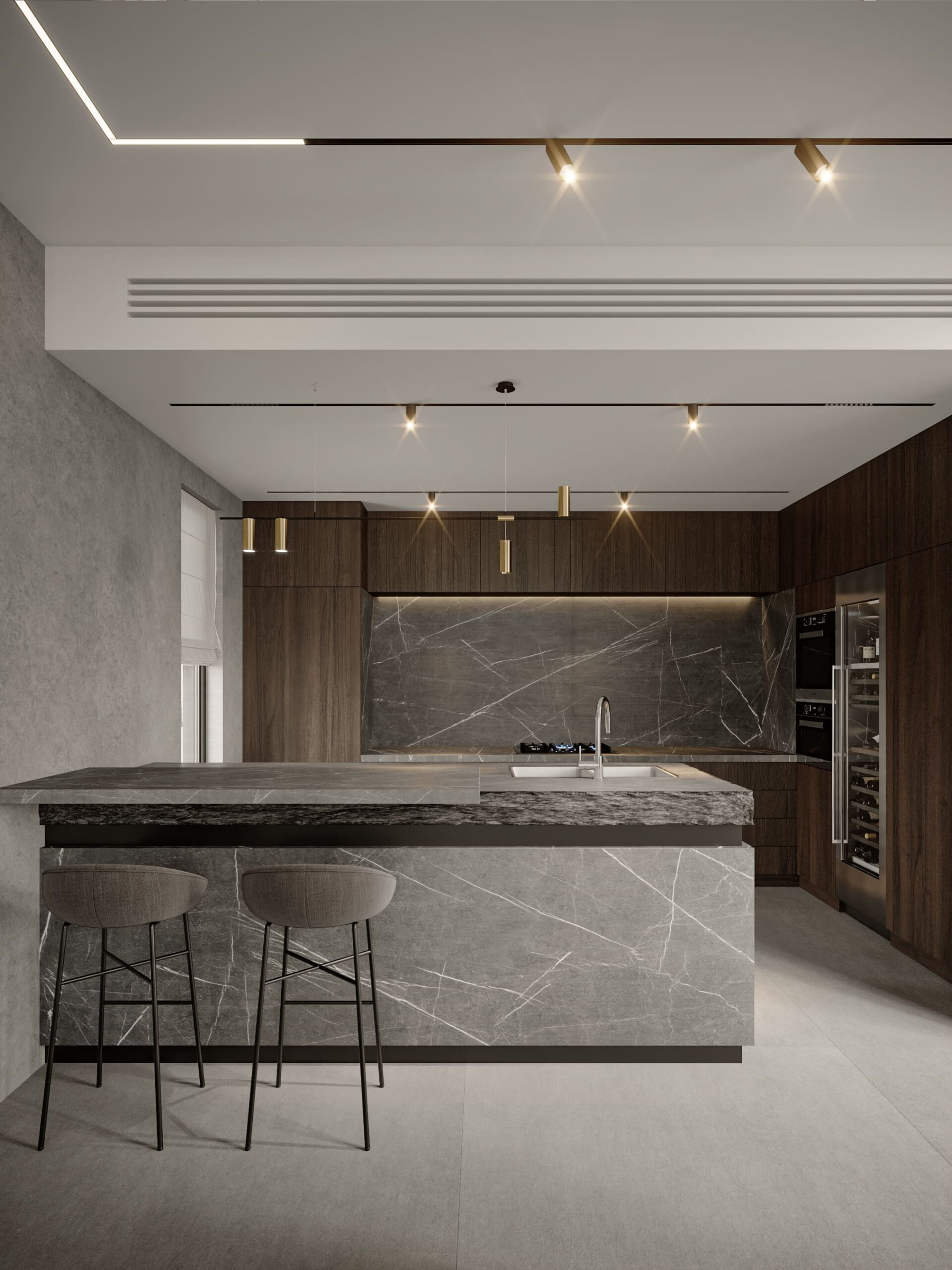 Interior design rad villa dubai hills by kg design kitchen photo 3