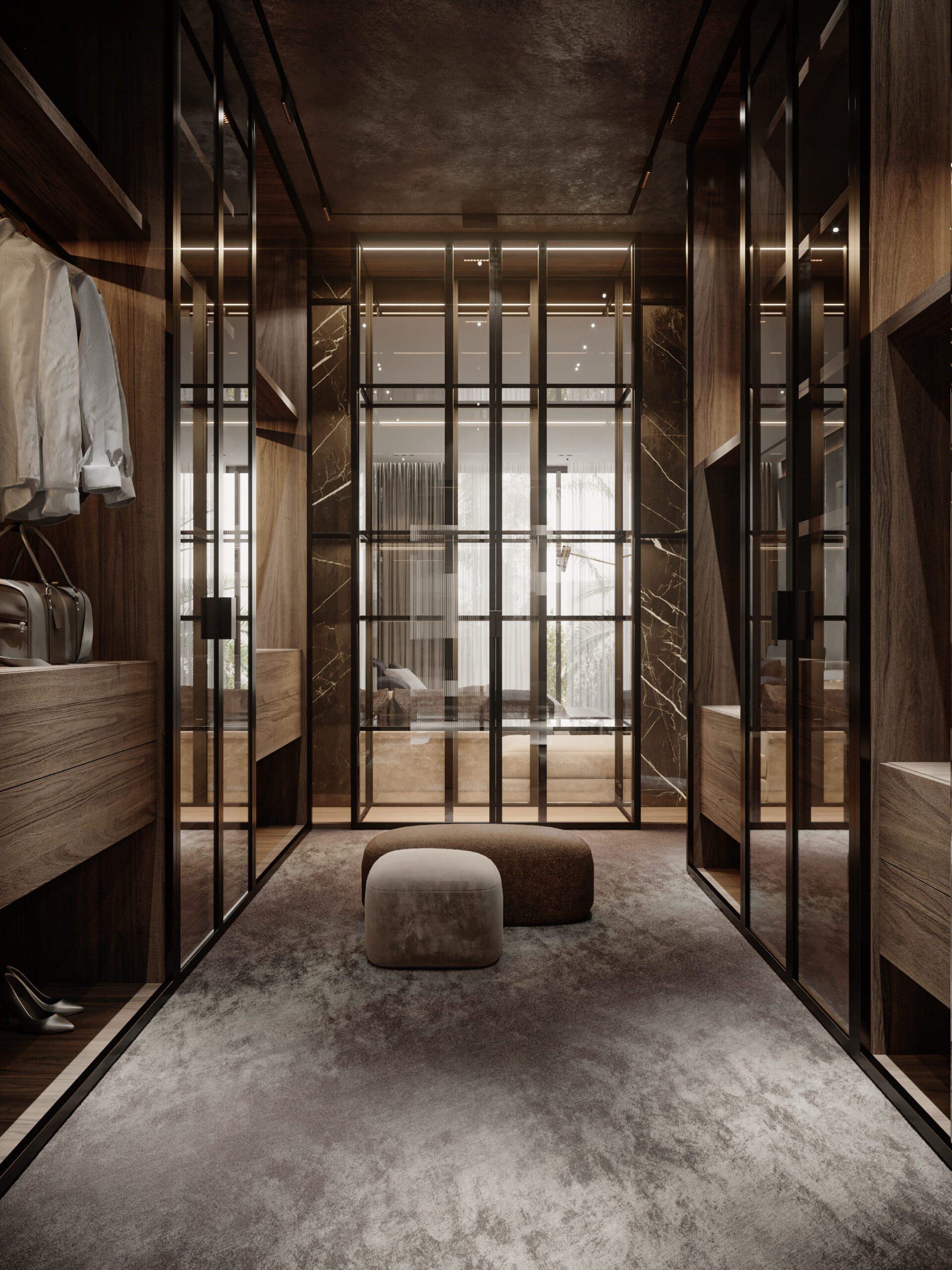 Interior design rad villa dubai hills by kg design wardrobe