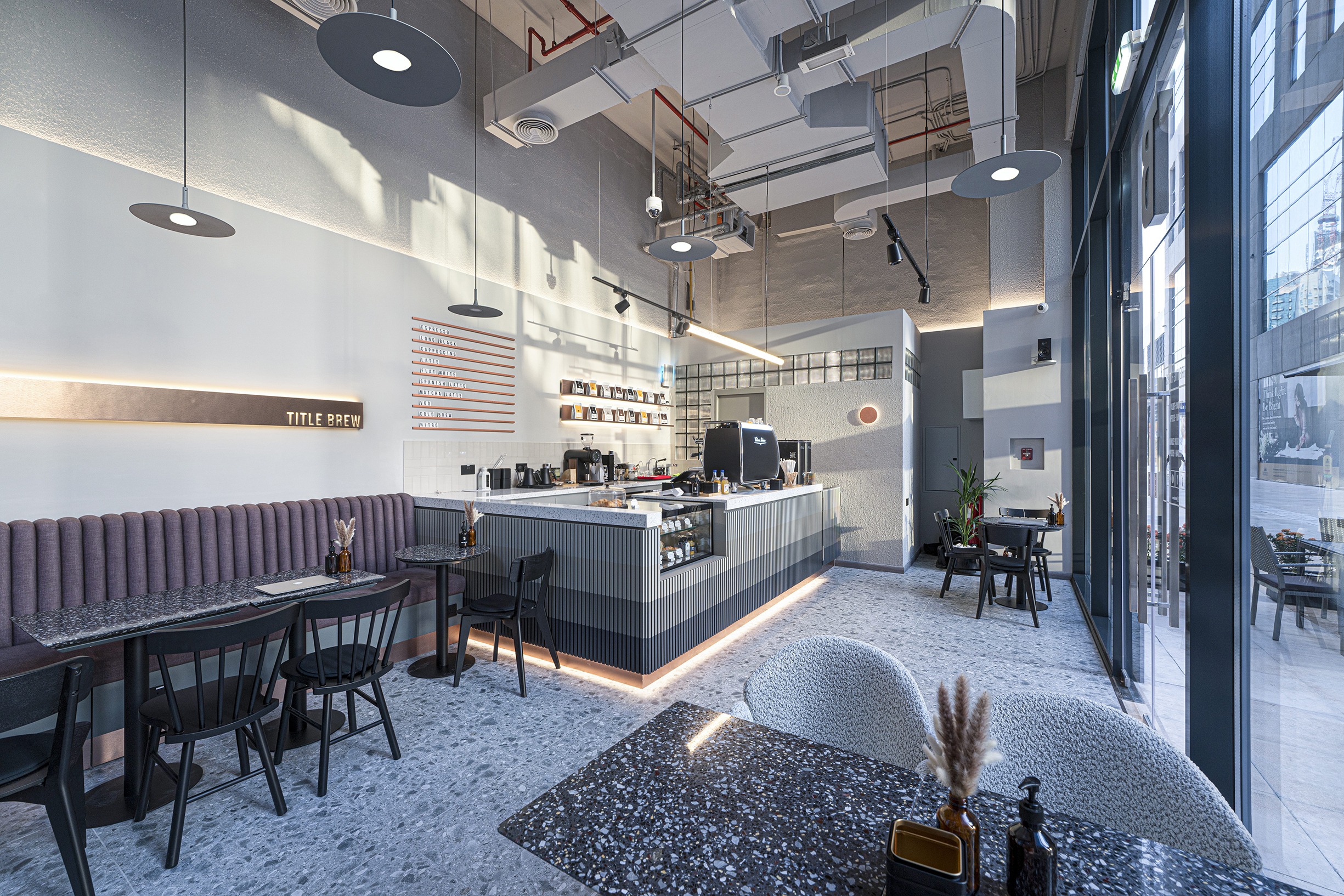 Interior design of stitle brew specialty coffee bay square by kg design photo 24