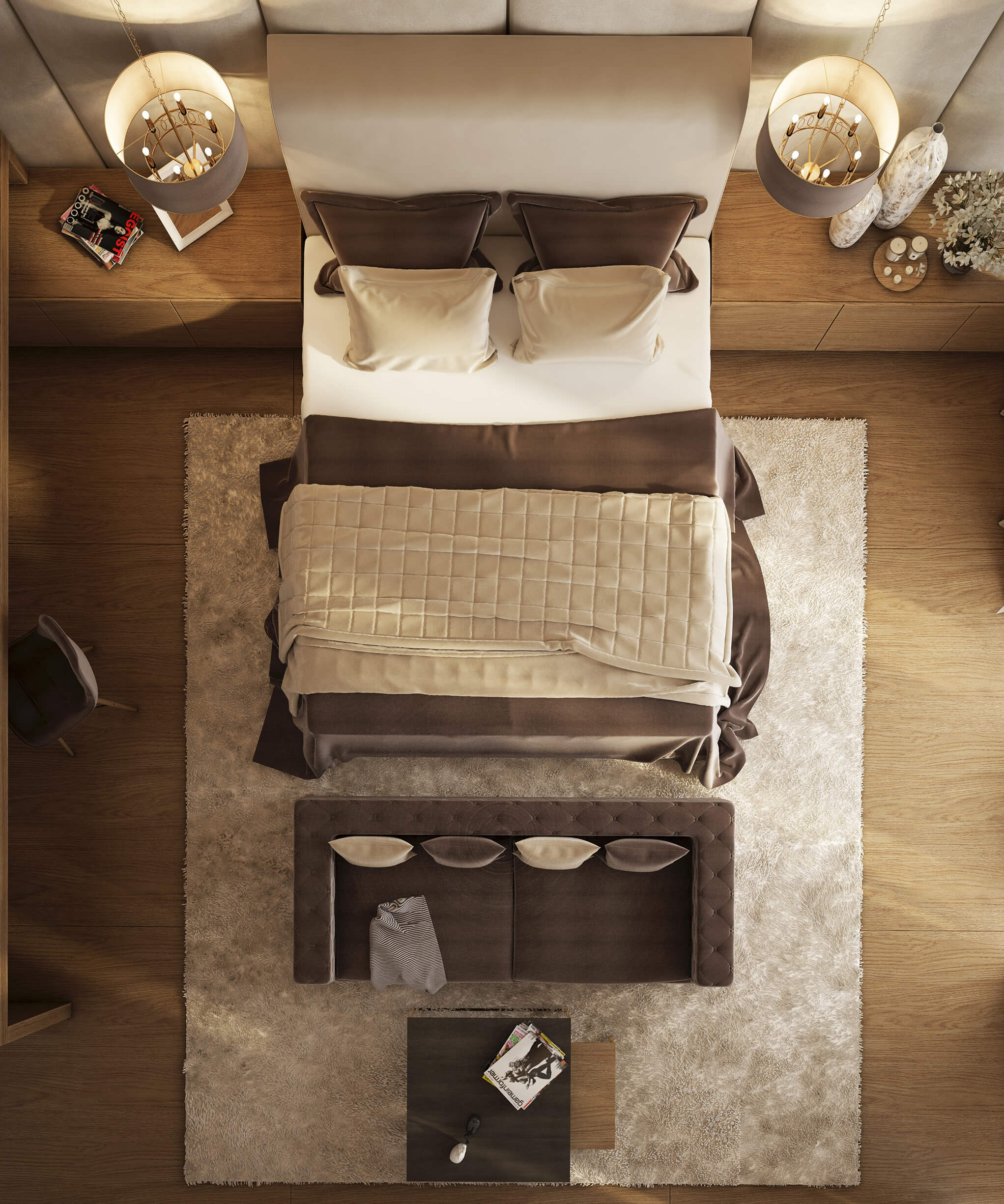 Mskh villa apartment design by kg design studio bedroom photo 3