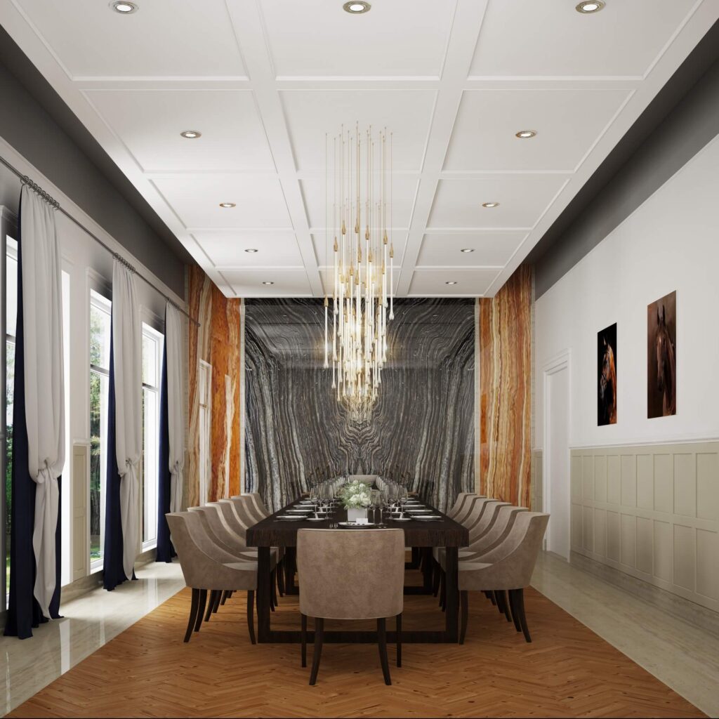 Mskh villa apartment design by kg design studio dining room photo 2
