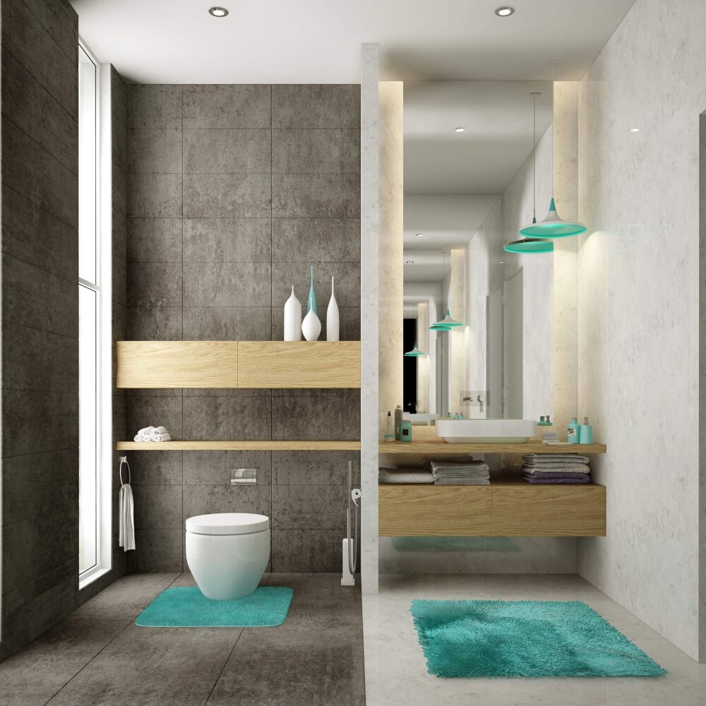Mskh villa apartment design by kg design studio kids bathroom
