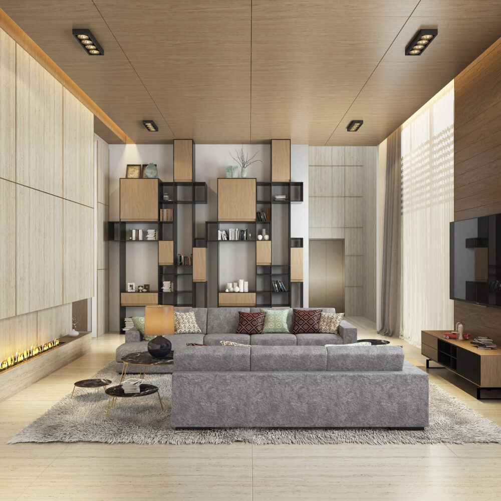 Mskh villa apartment design by kg design studio living room photo 4