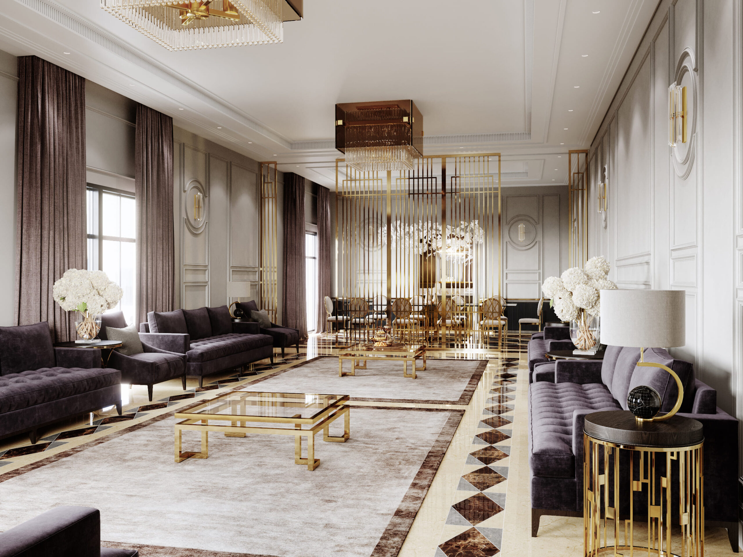 Interior design of AMR Villa by KG Design Dinning room photo 3