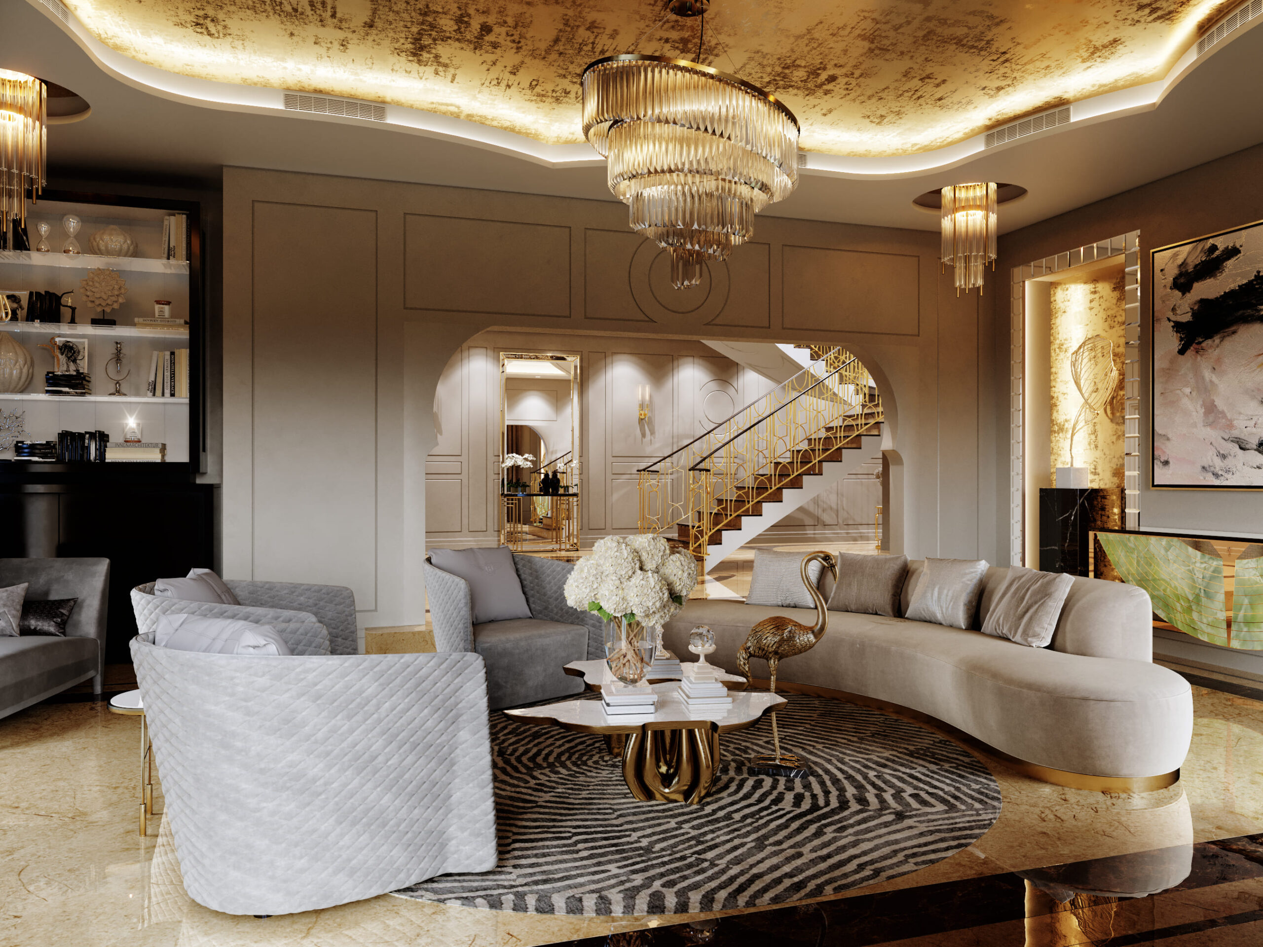 Interior design of AMR Villa by KG Design Living room photo 5