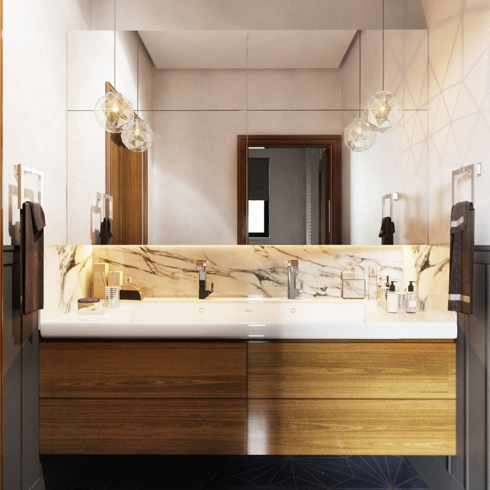 BLSH Villa design by KG Design Bath room